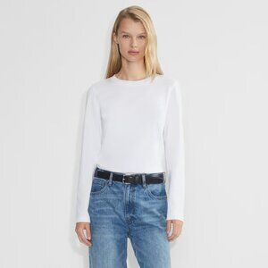 NWT Aritzia Babaton Function Long Sleeve T-Shirt, White, Sz Small